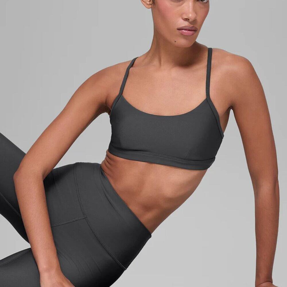 ALO Yoga Airlift Intrigue Bra Anthracite size XS NWT